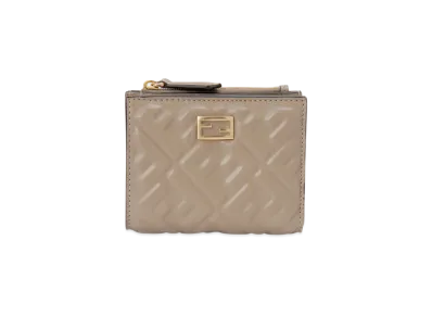FENDI Bi-fold Wallet FF Motif "Tortora"