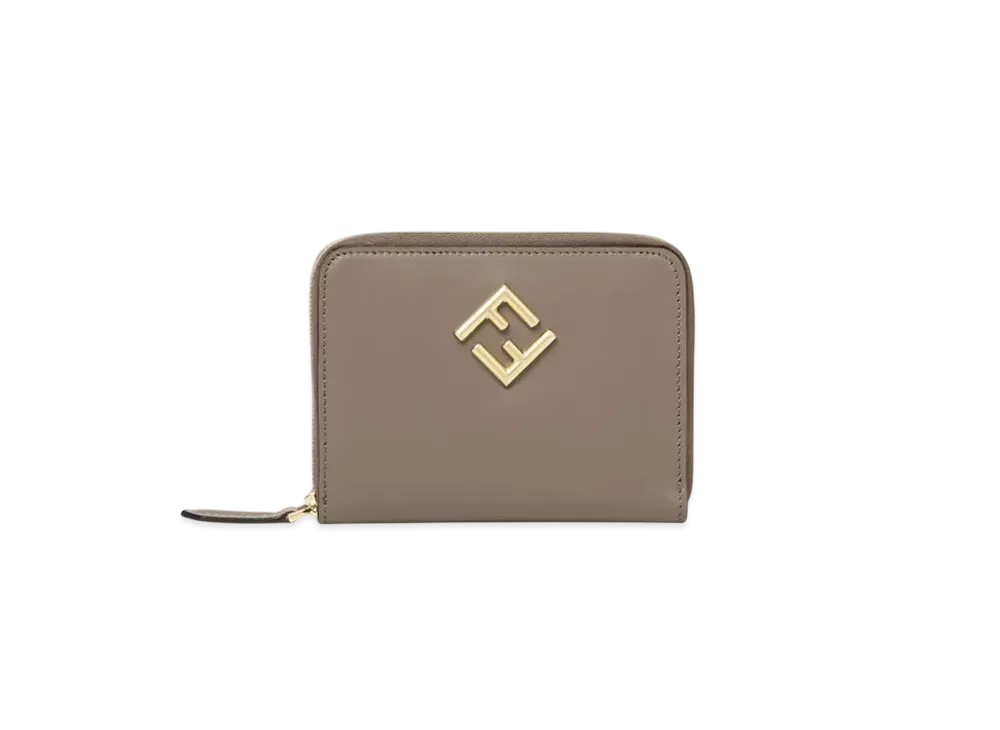 FENDI FF Diamonds Zip Around Medium "Gray"