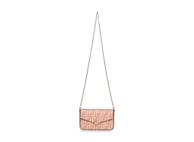 FENDI Women's FF Diamonds Wallet On Chain "Pink"