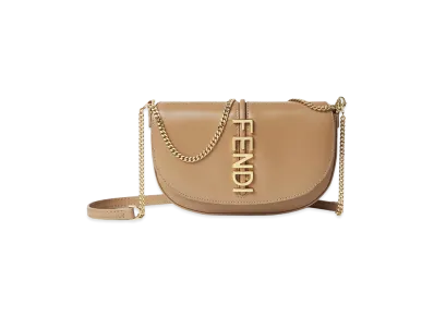 FENDI Women's FENDI Women'sgraphy Shoulder Wallet On Chain "Brown"