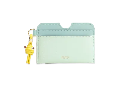 FENDI Women's Card Case FF Diamonds "Green"