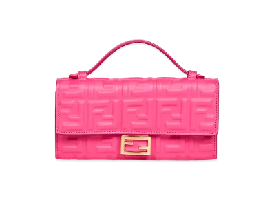 FENDI Women's Continental Baguette Wallet On Chain "Fuchsia"