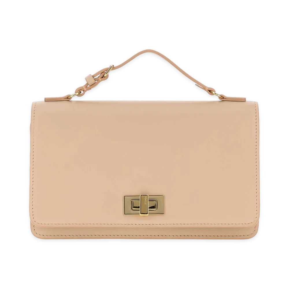 FENDI Women's Leather Peekaboo Wallet "Pink"