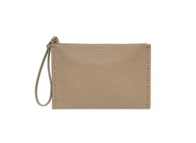 FENDI Peekaboo Flat Pouch Selleria "Beige"