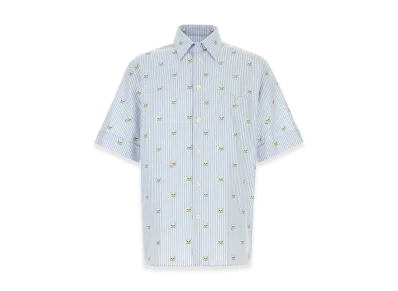 Valentino Embroidered Oxford Shirt "Stripped"