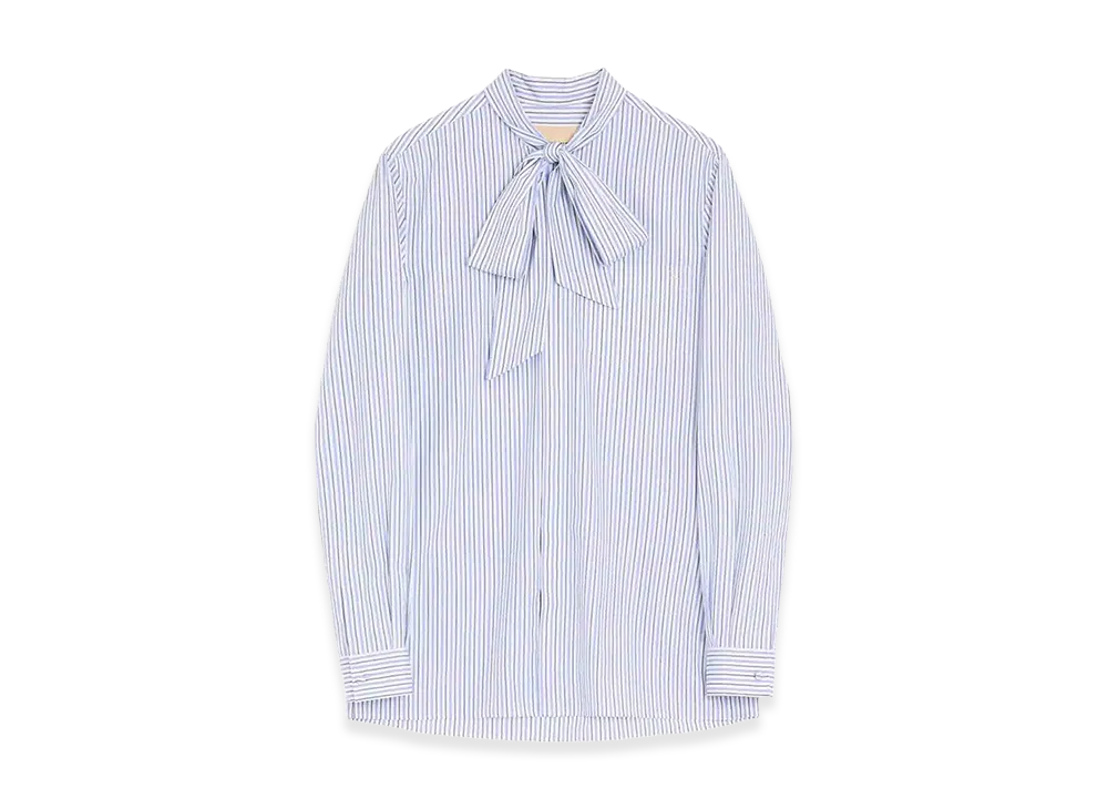 Valentino V Logo Signature Striped Shirt "Cream"
