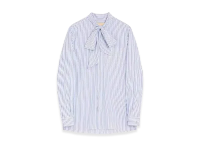 Valentino V Logo Signature Striped Shirt "Cream"