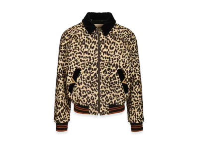 Valentino Wool Bomber Jacket "Animalier"