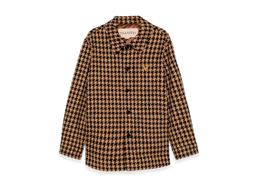 Valentino V Gold Shirt "Brown/Black"