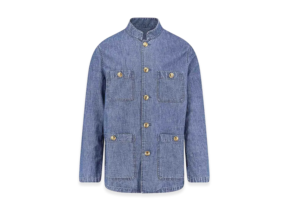 Valentino Giacca Sahariana In Denim "Medium Wash"