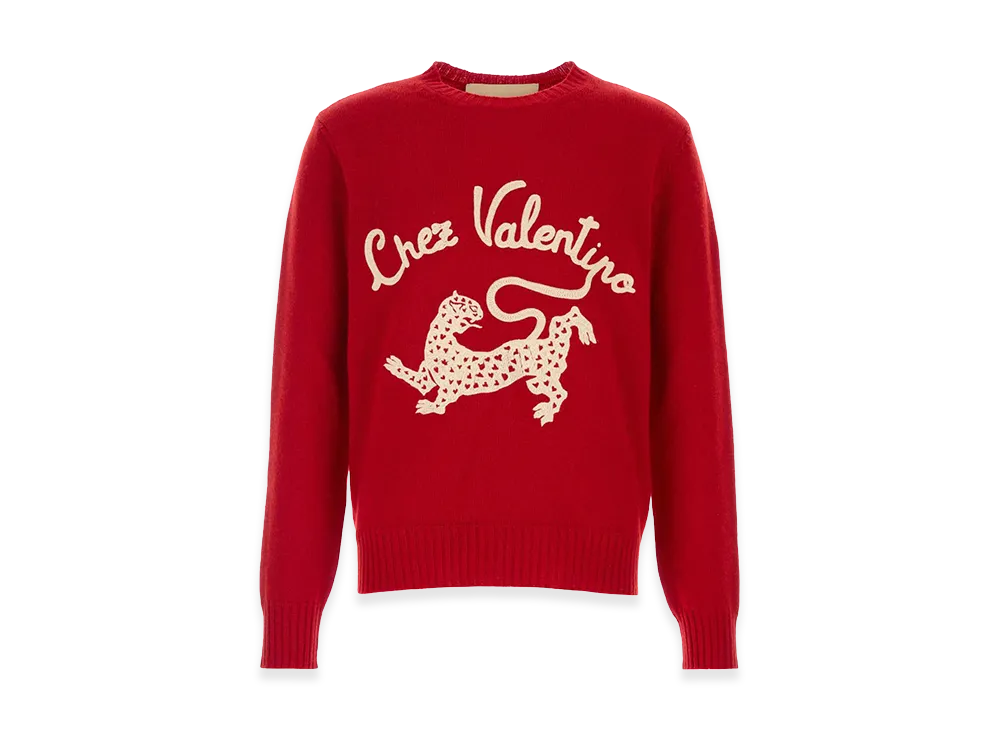 Valentino Wool Sweater "Red"