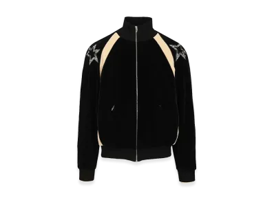 Valentino Cotton Blend Velvet Sports Jacket "Black"
