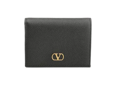 Valentino Women's Vlogo Signature Flap French Wallet "Black"