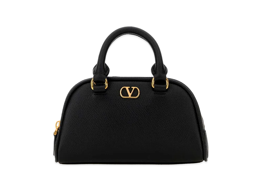 Valentino Women's Leather Vlogo Signature Handbag "Black"