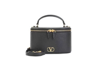 Valentino Garavani Women's Calf Leather Shoulder Bag "Black"