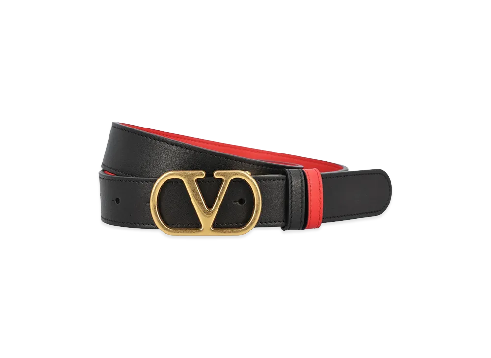 Valentino Garavani Women's Belt "Black/Red"
