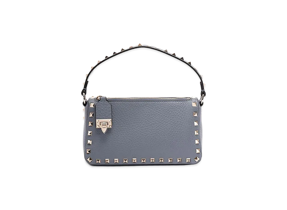 Valentino Women's Rockstud Small Shoulder Bag "Gray"