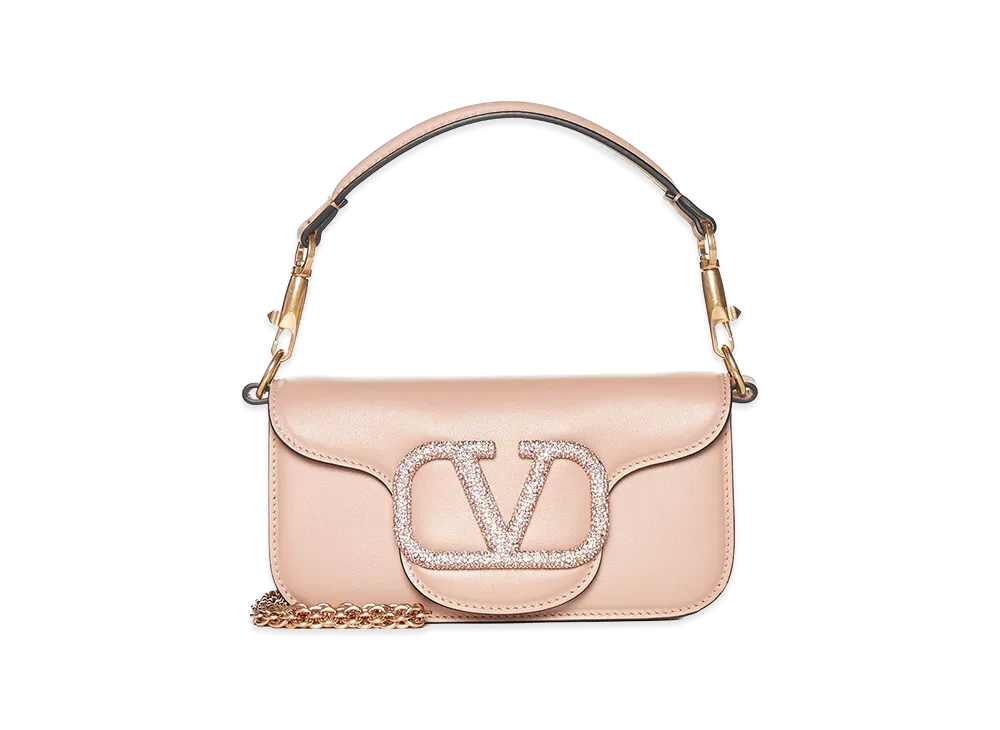 Valentino Women's Loco Leather Small Handbag "Pink"
