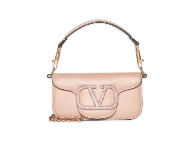 Valentino Women's Loco Leather Small Handbag "Pink"