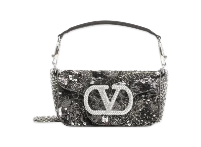 Valentino Women's Small "Loco" Shoulder Bag "Gray"
