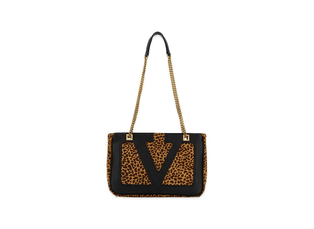 Valentino Women's Calf Hair Viva Superstar Shoulder Bag "Printed/Animal Print"