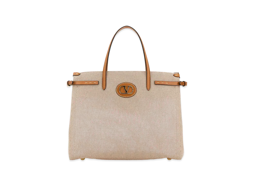 Valentino Women's Two-Tone Canvas Antibes Shopping Bag "Multicolor"