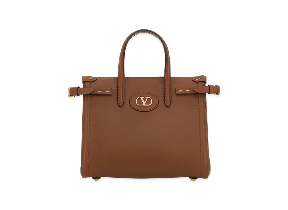 Valentino Women's Leather Antibes Handbag "Brown"