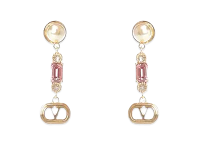 Valentino Women's Ovalette Earrings "Gold"