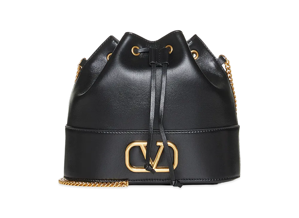 Valentino Women's Mini Bucket With "Vlogo" "Black"