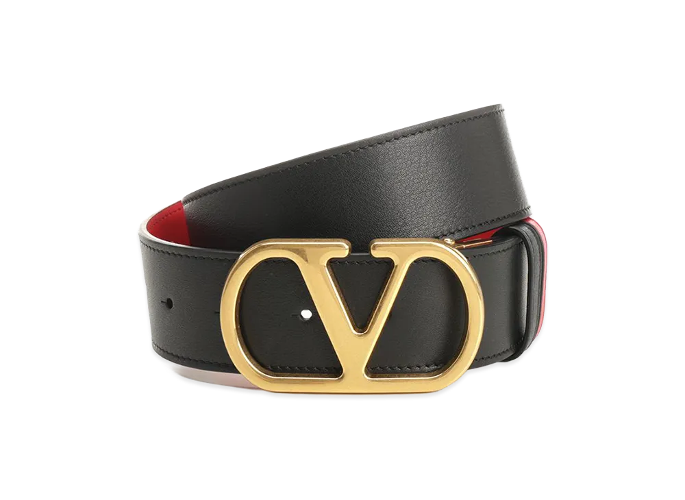 Valentino Women's Vlogo Belt "Black"