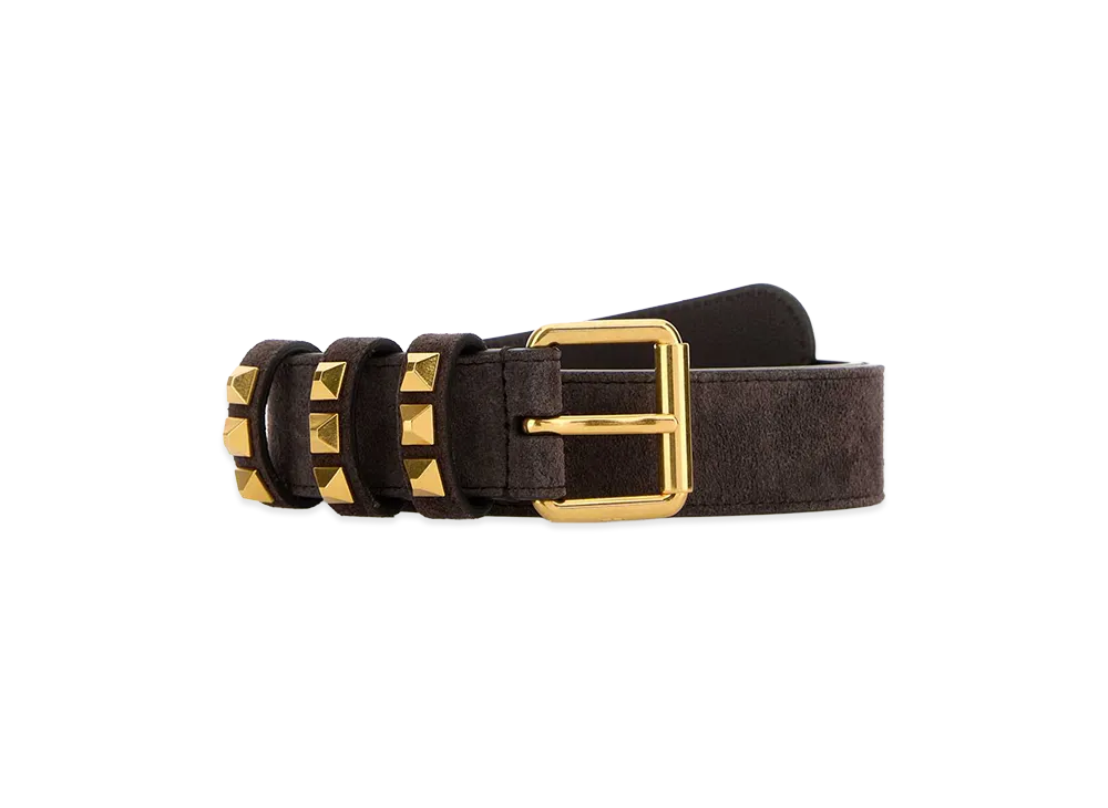 Valentino Women's Suede Belt "Brown"