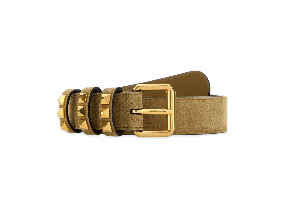 Valentino Women's Suede Belt "Beige"