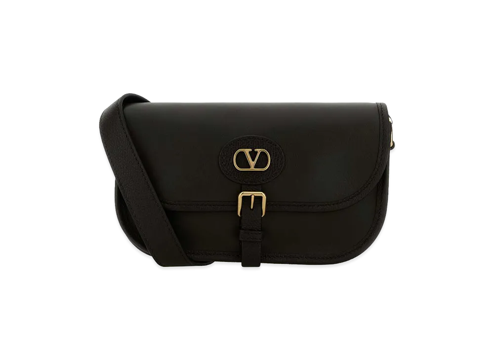 Valentino Leather Antibes Crossbody Bag "Black"