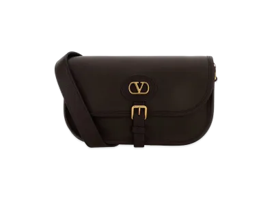 Valentino Leather Antibes Crossbody Bag "Brown"