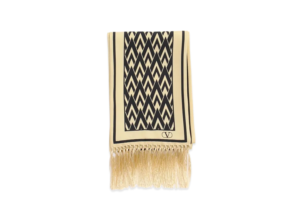 Valentino Garavani Scarf "Neutrals/Black"