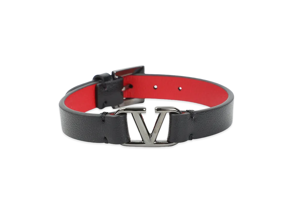 Valentino Garavani V Logo Signature Bracelet "Black"