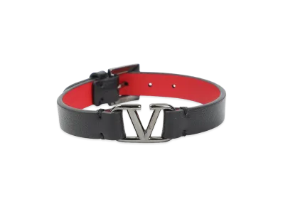 Valentino Garavani V Logo Signature Bracelet "Black"