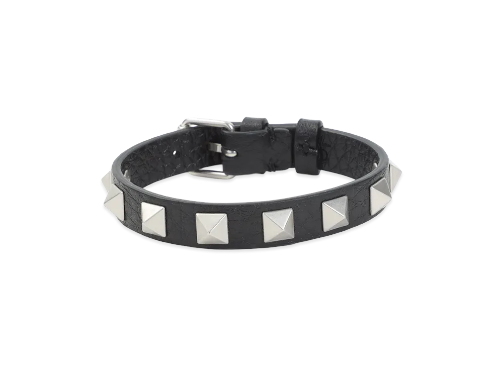 Valentino Garavani Leather Bracelet "Nero"