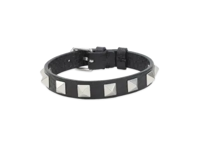 Valentino Garavani Leather Bracelet "Nero"