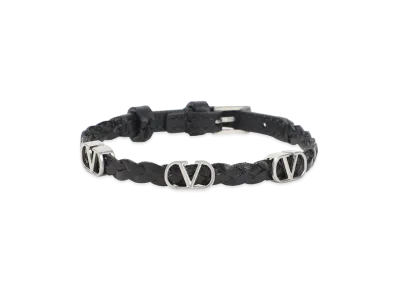 Valentino Leather Bracelet "Black"