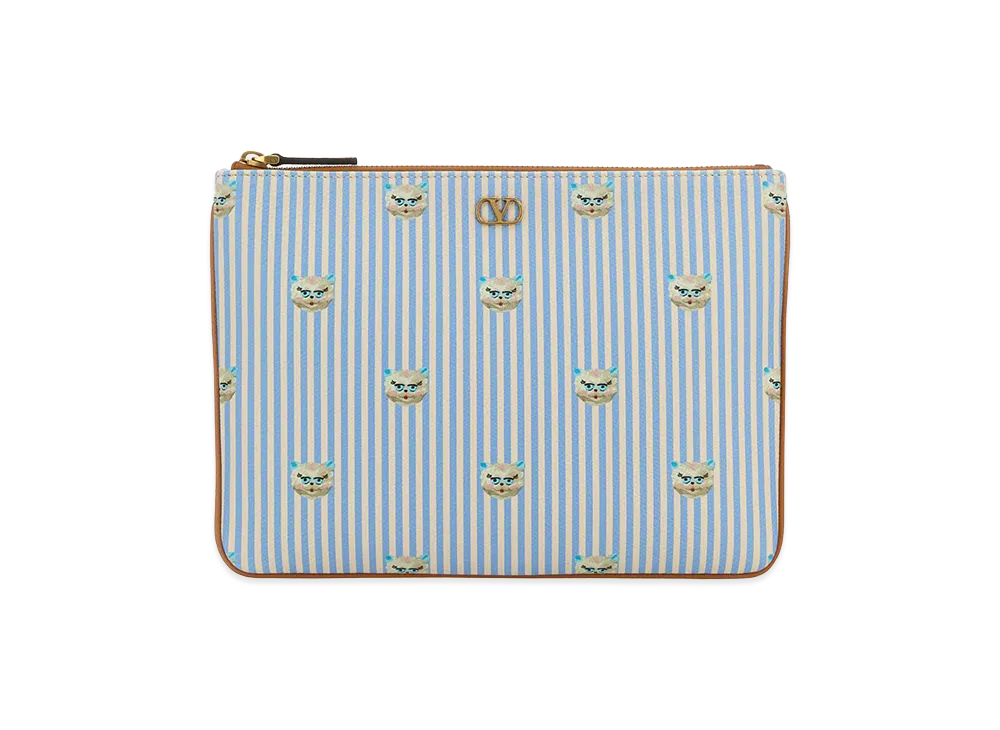 Valentino Leather Pouch "Printed"