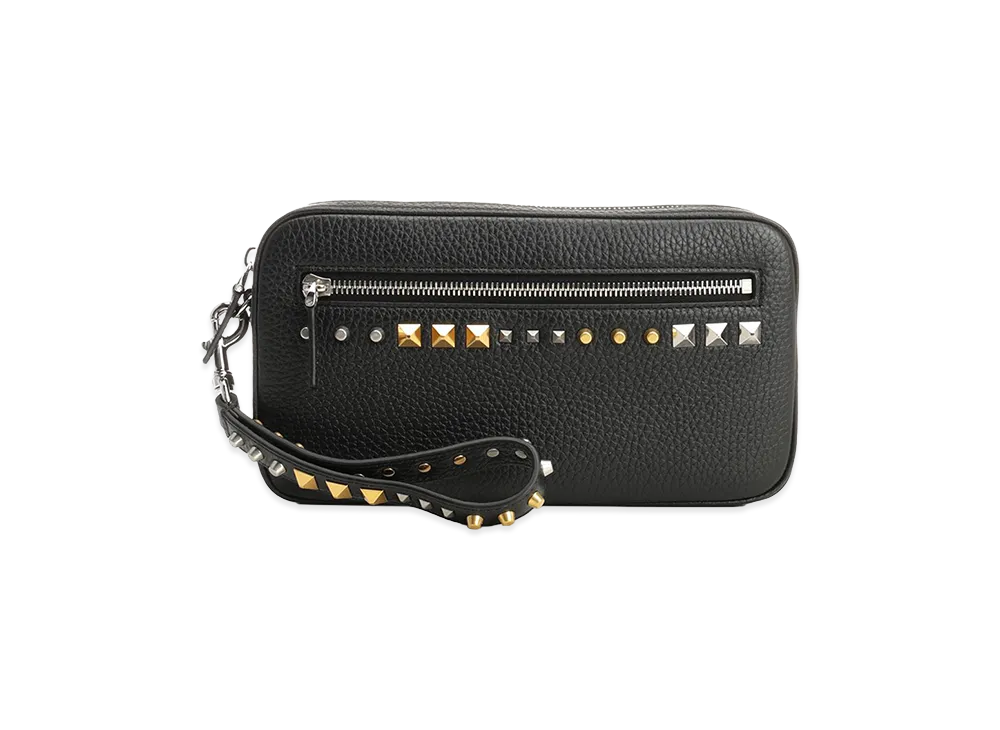 Valentino Garavani Leather Clutch Bag "Black"