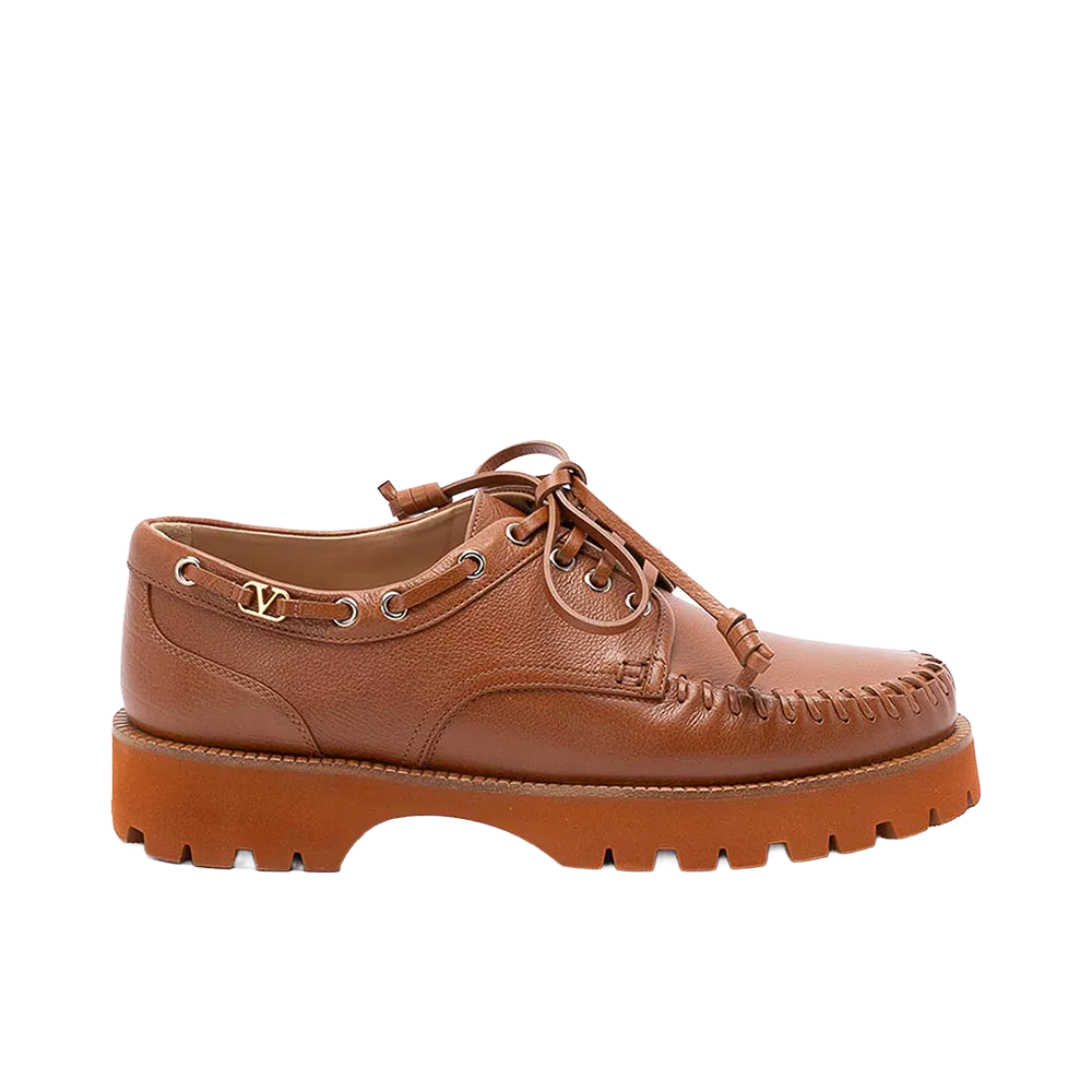Valentino Garavani Lord Chunky Boat Shoes "Brown"