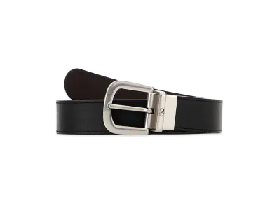 Valentino Leather Reversible Belt "Black"
