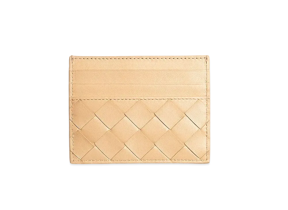 Bottega Veneta Credit Card Holder "Almond"