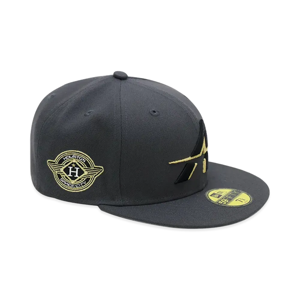 NEW ERA x THE CAP 59Fifty Noir Luxe Houston Astros Graphite "Grey"