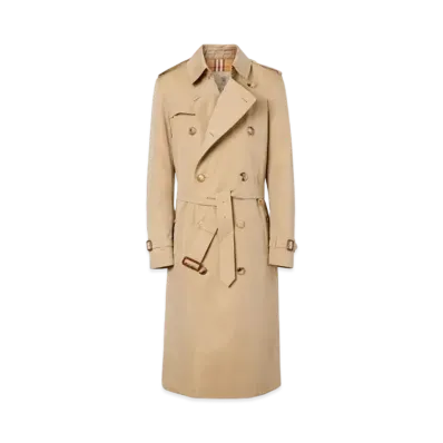 Burberry Men's The Long Kensington Heritage Trench Coat "Honey"