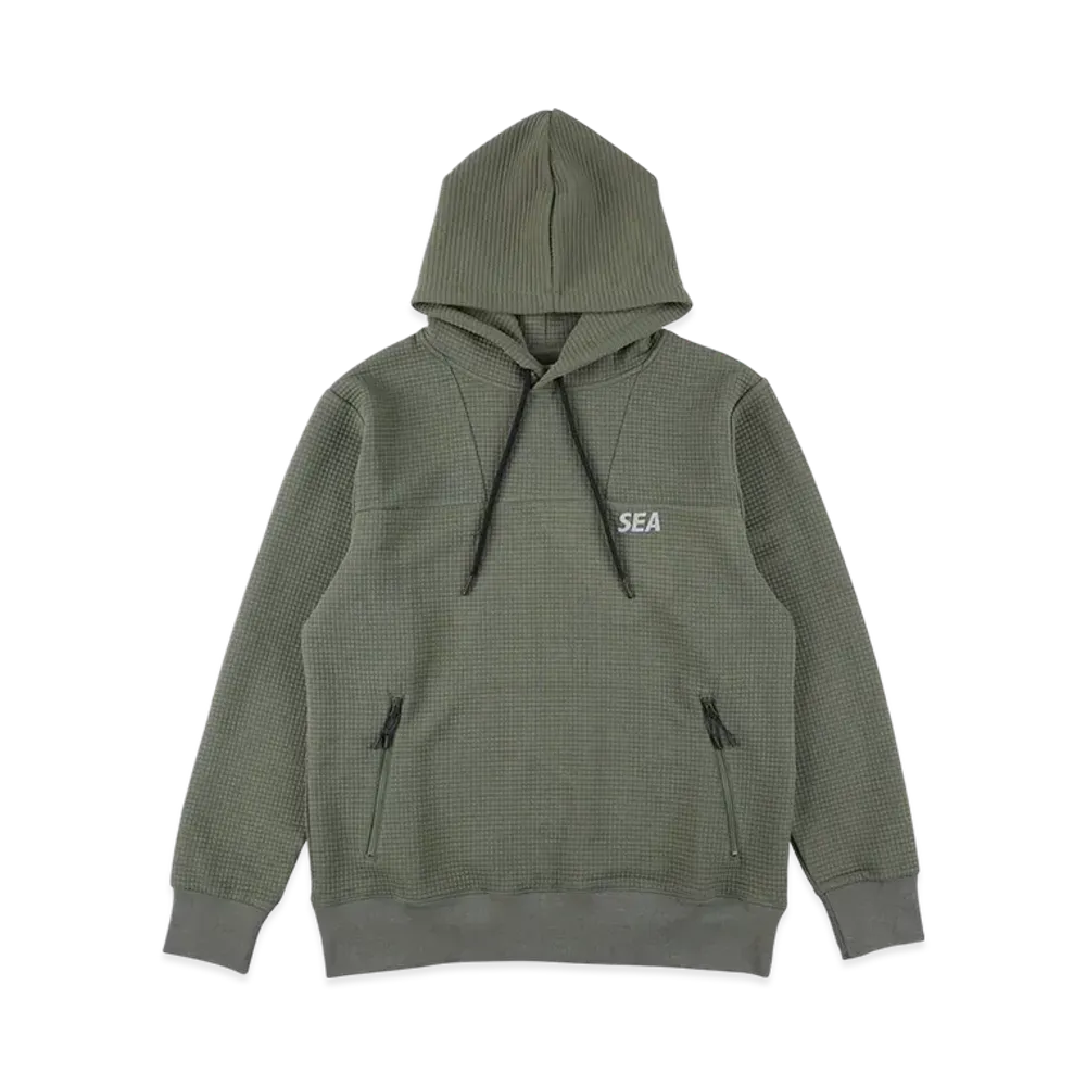 WIND AND SEA ES _Tex Dimensional Hooded Sweatshirt "OliveDab"