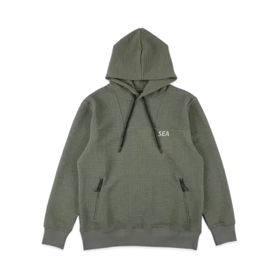 WIND AND SEA ES _Tex Dimensional Hooded Sweatshirt "OliveDab"