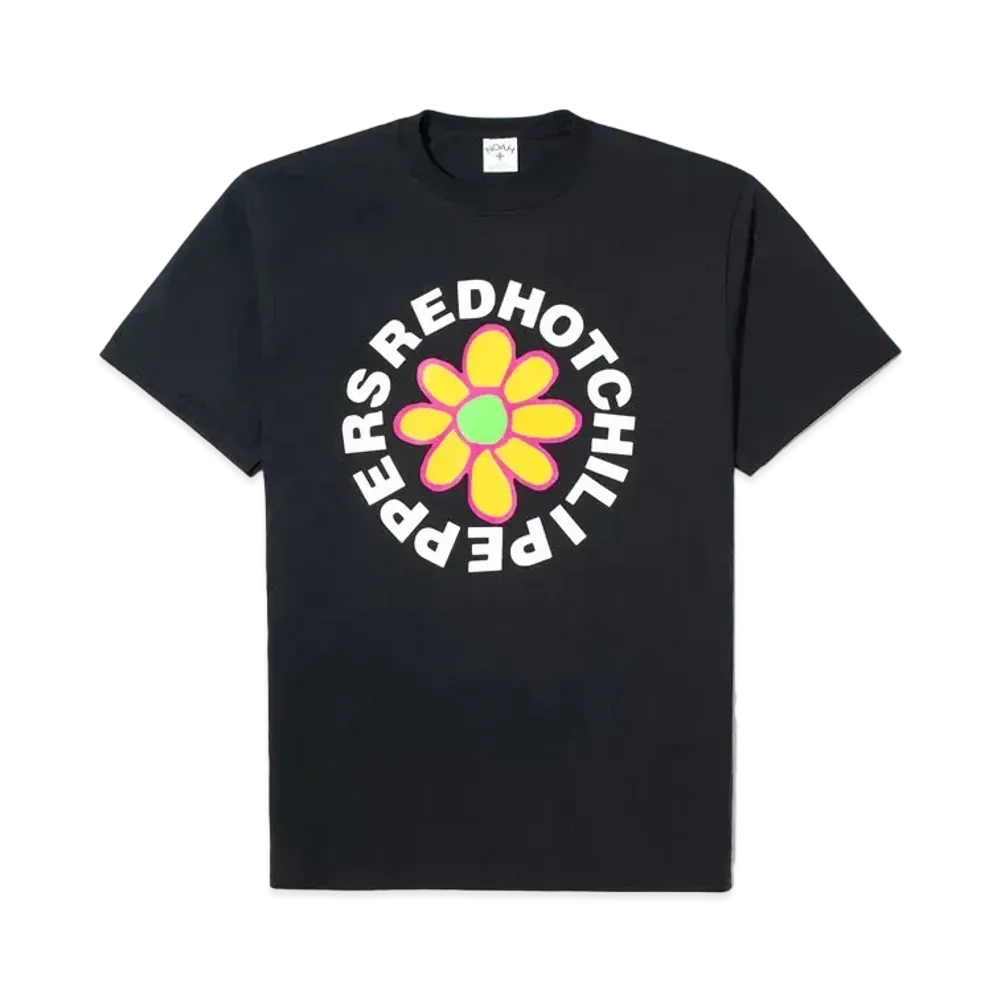 Noah x Red Hot Chili Peppers Flower Logo Tee "Black"